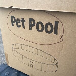 Pet Pool Foldable Dog/Kid Splash Pool - blue.47” x 11”